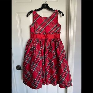 Janie and Jack holiday dress with tulle underskirt